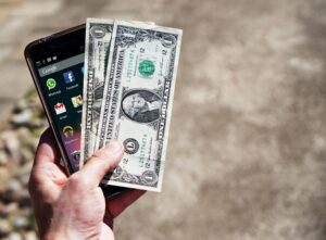 Money and a smartphone