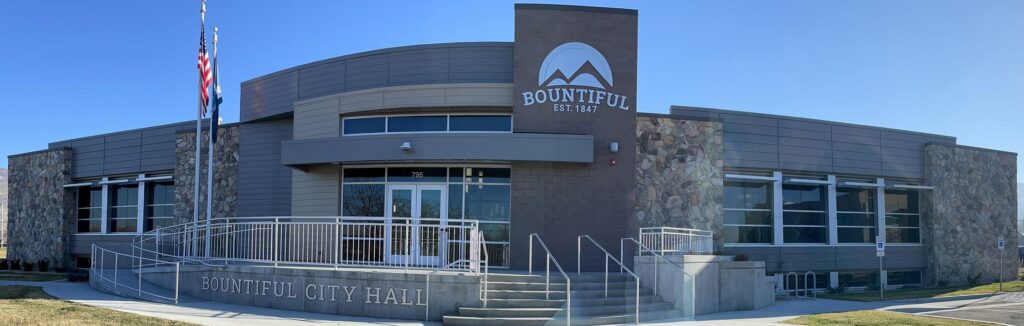Bountiful City Hall in Bountiful, Utah - CoilLaw represents Davis County families in divorce and family law matters