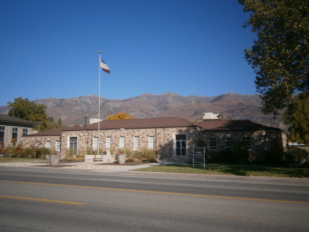 The historic Kaysville City Hall in Kaysville, Utah - CoilLaw represents Davis County families in divorce and family law matters