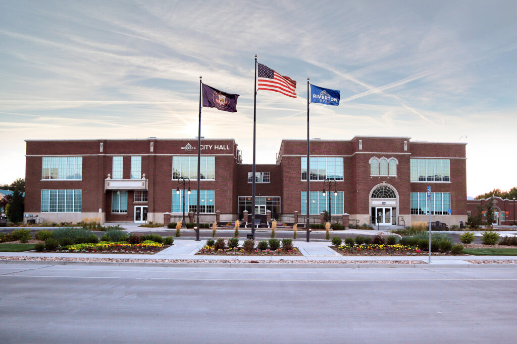 Riverton City Hall in Riverton, Utah - CoilLaw represents Salt Lake County families in divorce and family law matters
